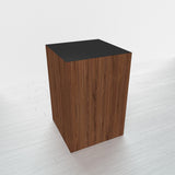 RECTANGLE - Thermo Walnut Base + Black Top - 20x20