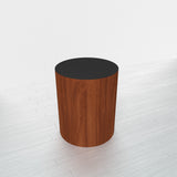 CYLINDRICAL - Cherry Heartwood Base + Black Top - 20x20