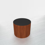 CYLINDRICAL - Cherry Heartwood Base + Black Top - 23x23