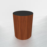 CYLINDRICAL - Cherry Heartwood Base + Black Top - 23x23